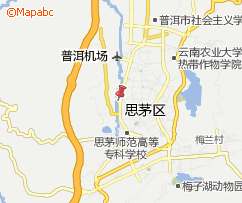 普洱市思茅区地图壁纸图片