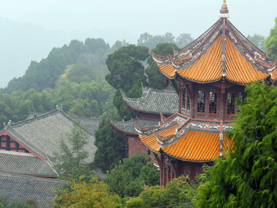 躲雾霾金堂开照寺及三学寺