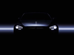 新款奔驰E级预告图发布 日内瓦车展首发