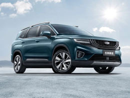 吉利豪越最新内外官图曝光 7座中型SUV