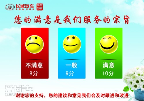 洛阳从众长城汽车4S店广纳客户意见