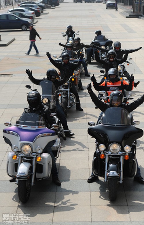 硬汉也春游 记大连哈雷车主温泉自驾行