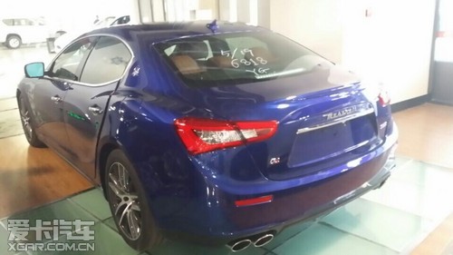 玛莎拉蒂吉博力 蓝色车棕内饰现车107万