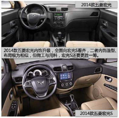 2014款五菱宏光在内饰方面进行了全面升级,其中控台从造型设计