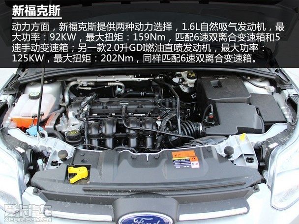 4t 新福克斯1.6l 2.0l 动力方面:昕动提供两款发动机可供选择,1.