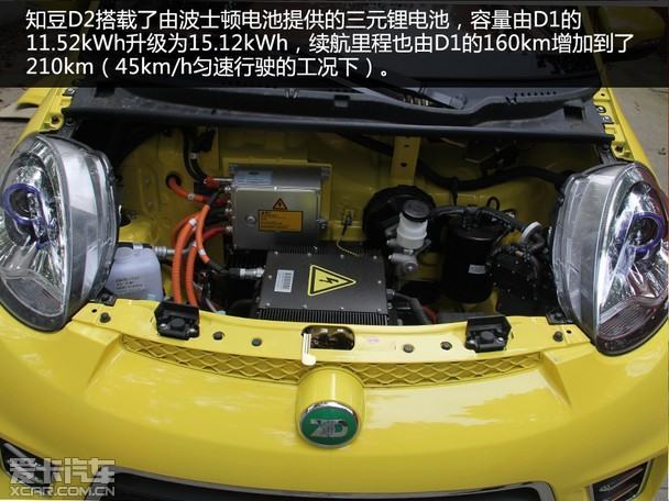 续航里程达210km爱卡实拍2015款知豆d2