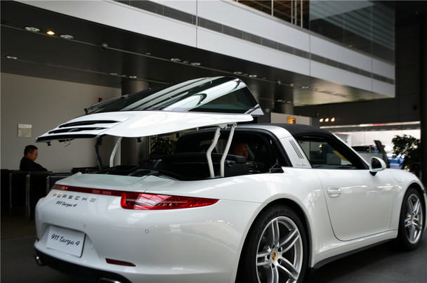 只为那销魂车顶爱卡实拍保时捷911targa