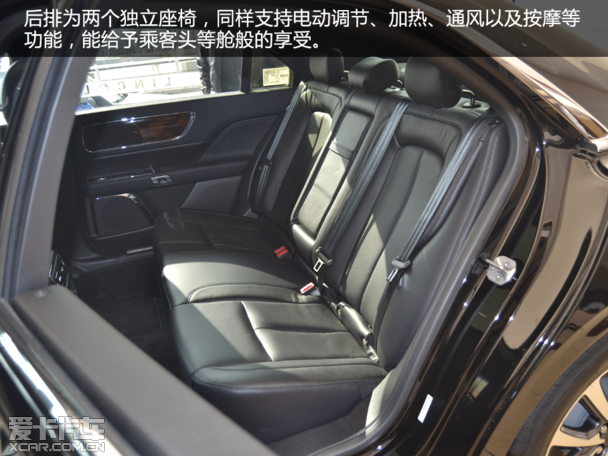 空间方面,林肯大陆虽不及bba那些已经加长轴距的车型,但是前后排的