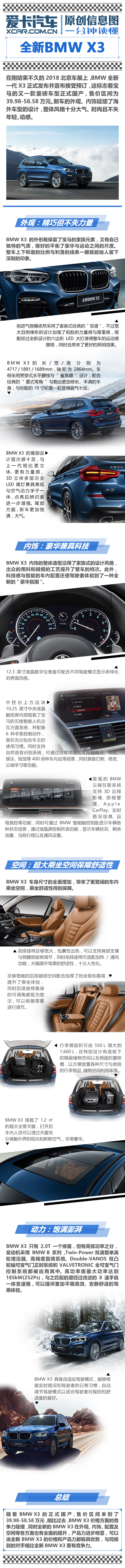 BMW X3信息图