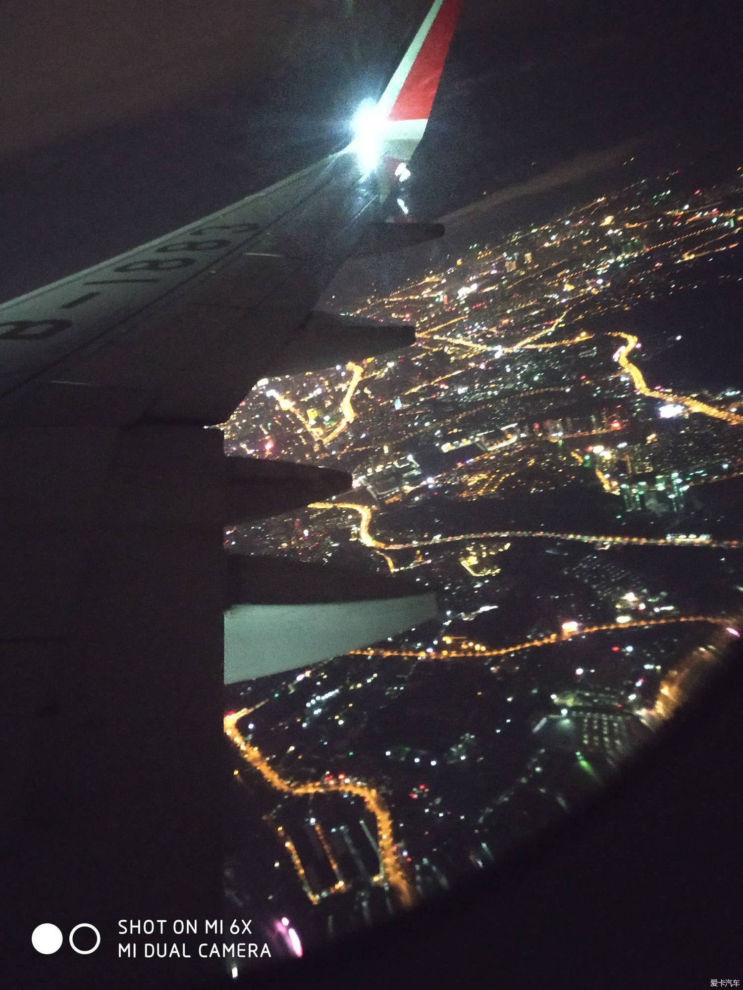 飞机上看成都夜景,好美的不夜城,四川美食慢成都,适合