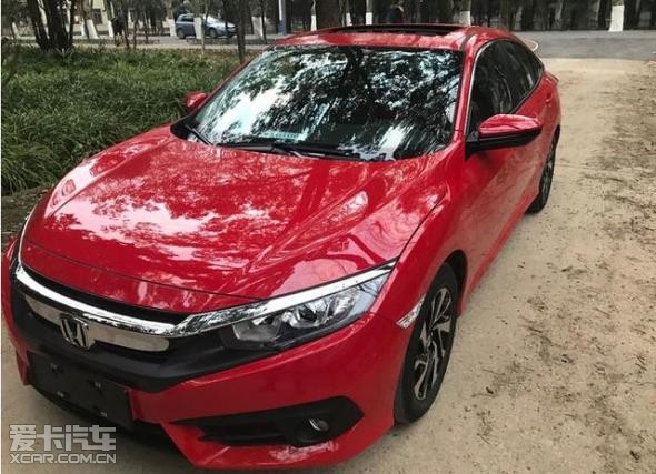 十代思域红色的造型真是太帅了