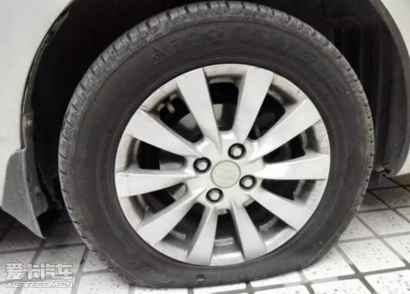 轮胎气压不足      骑过车的人都知道,假如车轮胎气不足,甚至瘪掉的话