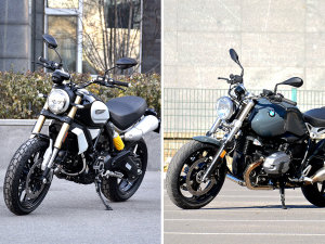  �����߾��� Scrambler 1100�Ա�R nineT