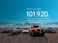 长城汽车7月共销售新车101920辆，同比增长11.32%