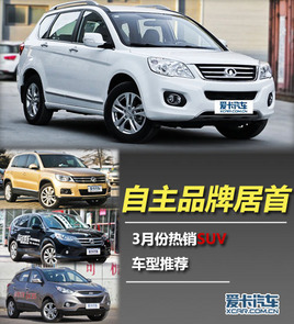 ����Ʒ�ƾӰ��� 3�·�����SUV�����Ƽ�