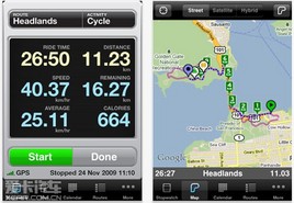 Cyclemeter GPS�������ﳵ�����Ŀ�·��