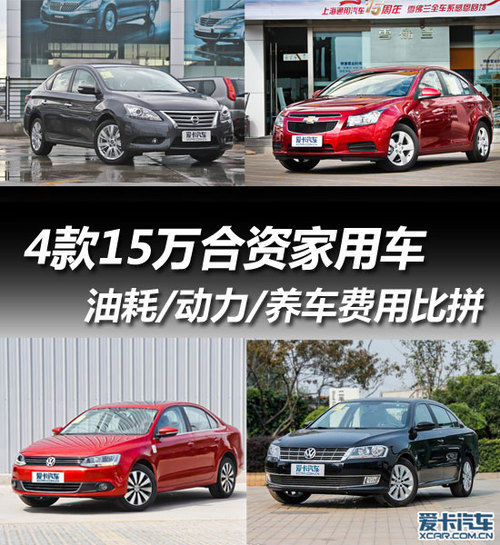 养车费用动力比拼 4款15万合资家用车