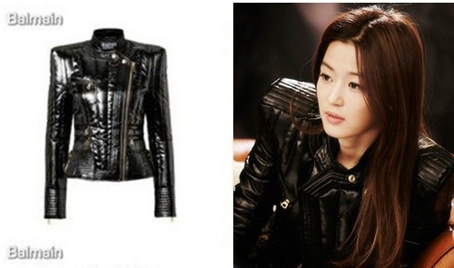 千颂伊最热单品口红奔驰皮衣羊绒大衣