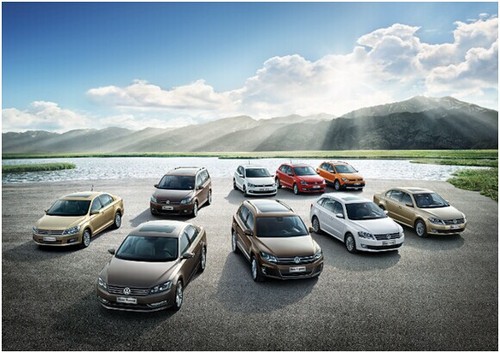 上海大众vw携明星车型亮相2014重庆车展