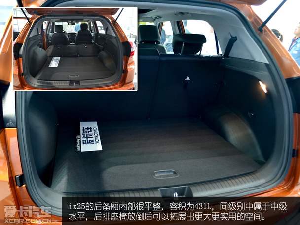 外观很讨巧爱卡实拍北京现代ix25