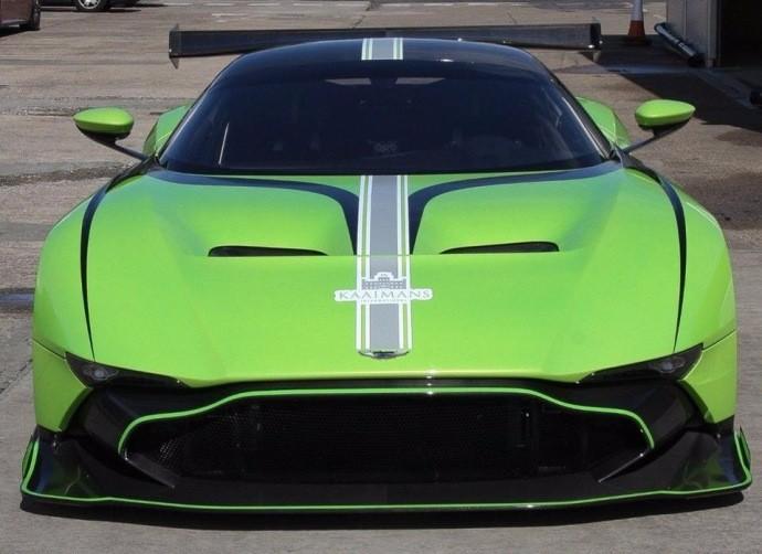 nb车清新绿阿斯顿马丁vulcan超高颜值火神