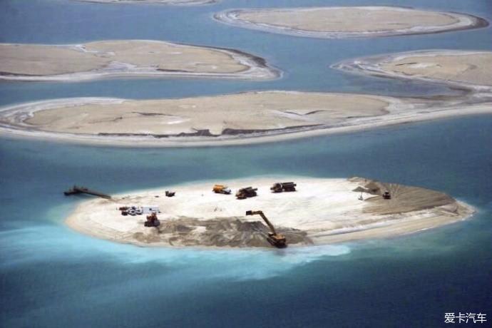 玩转地球迪拜人工棕榈岛一直期待它的建成或成世界第八大奇迹