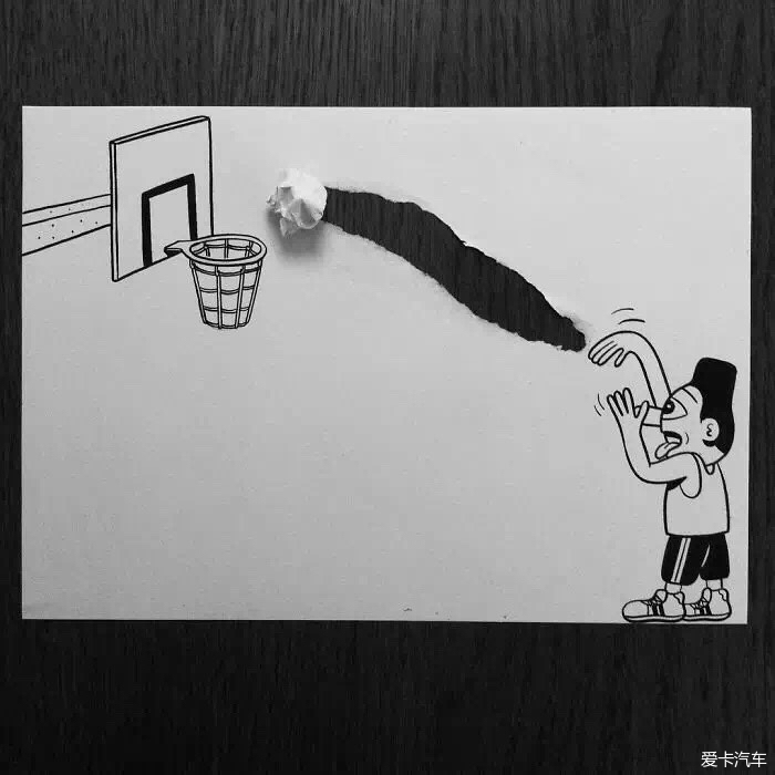 huskmitnavn有趣的纸上立体插画艺术