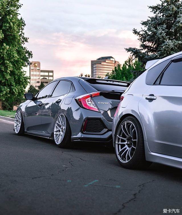 改而不装b#水泥灰本田civic,这个风格你给几分