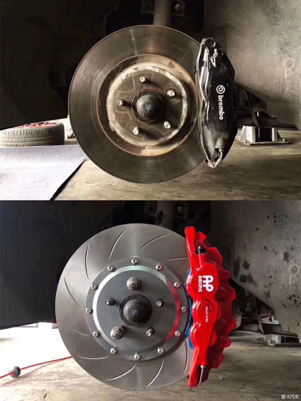 野马刹车升级英国ap8520大六,高颜值,大卡钳,制动效果好-爱卡汽车网