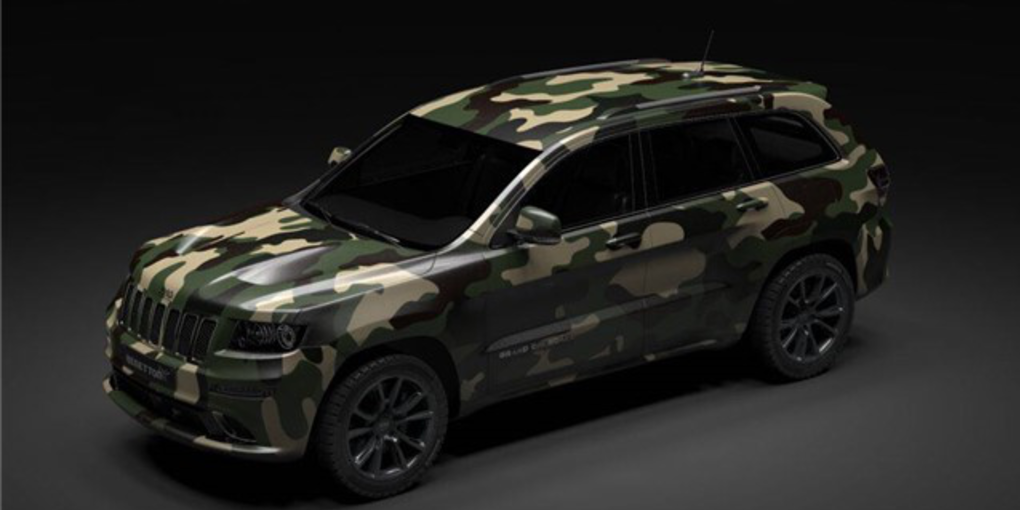 硬派越野的必备物件 迷彩绿让jeep大切诺基变得与众不同-爱卡汽车网