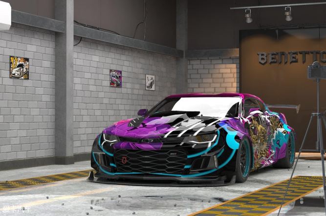 雪佛兰科迈罗汽车改色私人定制彩绘系列图集